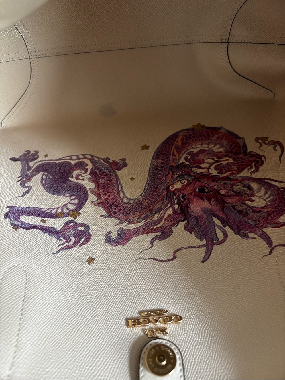 Coach New Year City Tote Bag With Dragon 2024 limited edition - Picture 10 of 13
